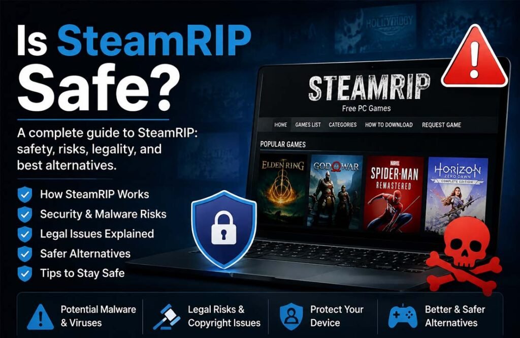 Is SteamRIP Safe? A Complete Guide to Risks, Security, and Legal Issues Is SteamRIP Safe
