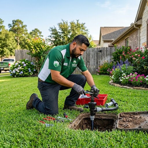 Sprinkler Repair That Keeps Your Lawn Green in The Woodlands